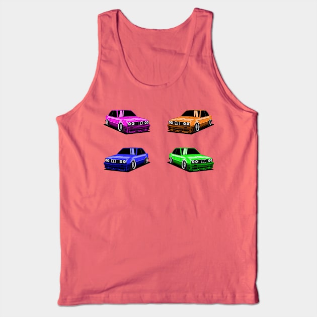 Germany Car - E30 X4 Tank Top by Car_Designer